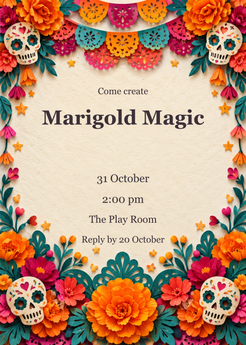 Marigold Magic editable design preview