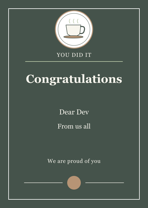 Tea Together Medallion editable design preview