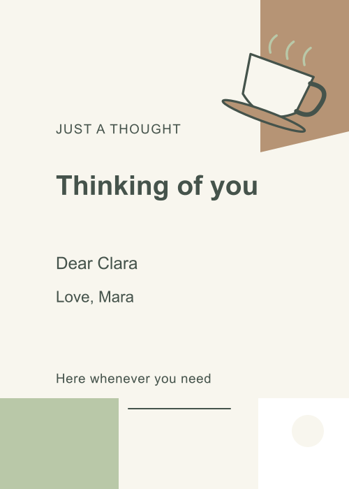 Tea Together Offset Blocks editable design preview