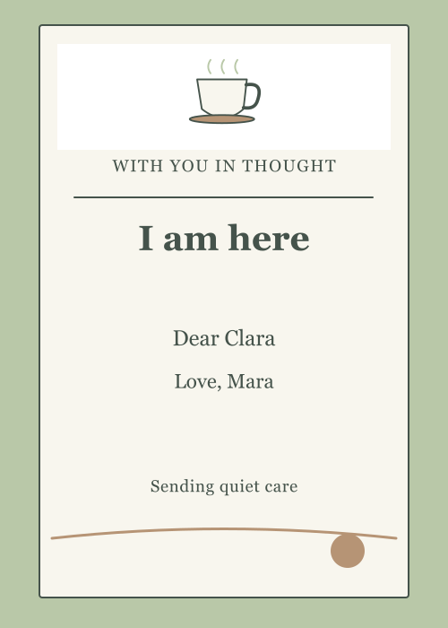 Tea Together Polaroid editable design preview