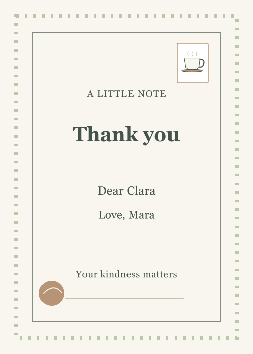 Tea Together Postage Stamp editable design preview