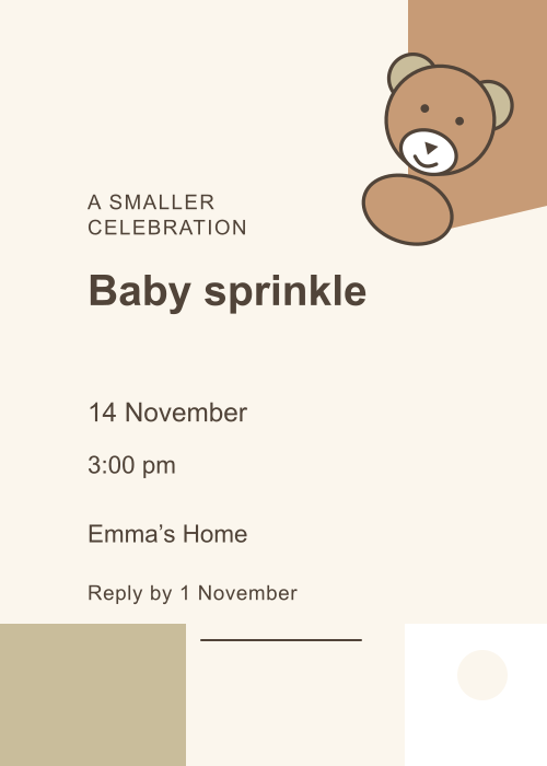 Teddy Nursery Offset Blocks editable design preview