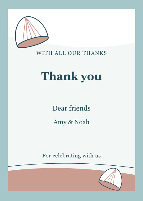 Tidal Shell Paper Cut editable design preview