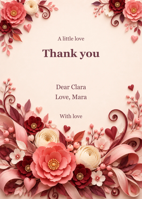 With My Whole Heart editable design preview