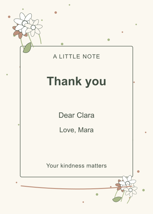 Wildflower Letter Confetti editable design preview