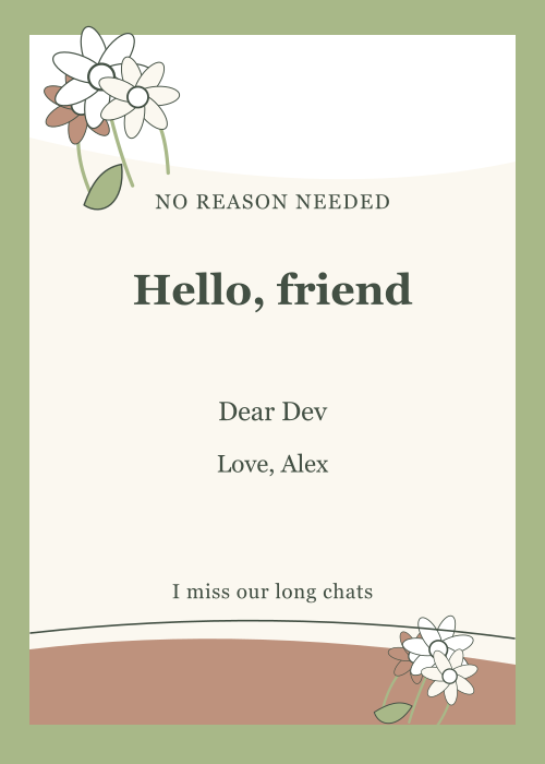 Wildflower Letter Paper Cut editable design preview