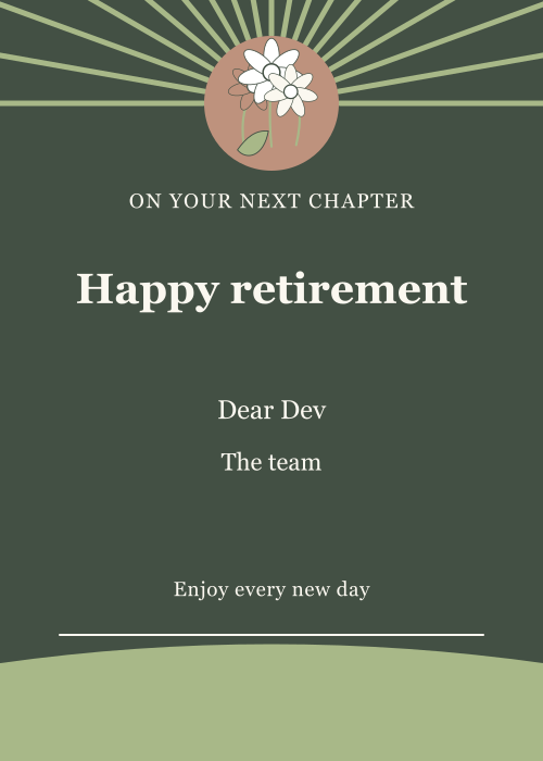 Wildflower Letter Sunburst editable design preview