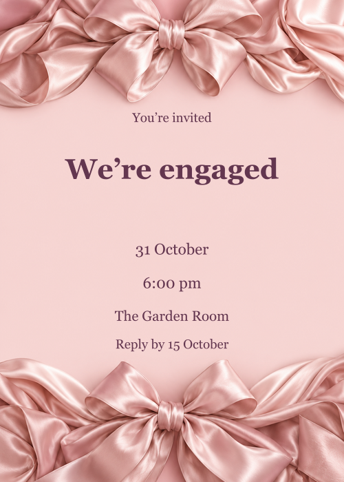 A Satin Affair · Gathering editable design preview