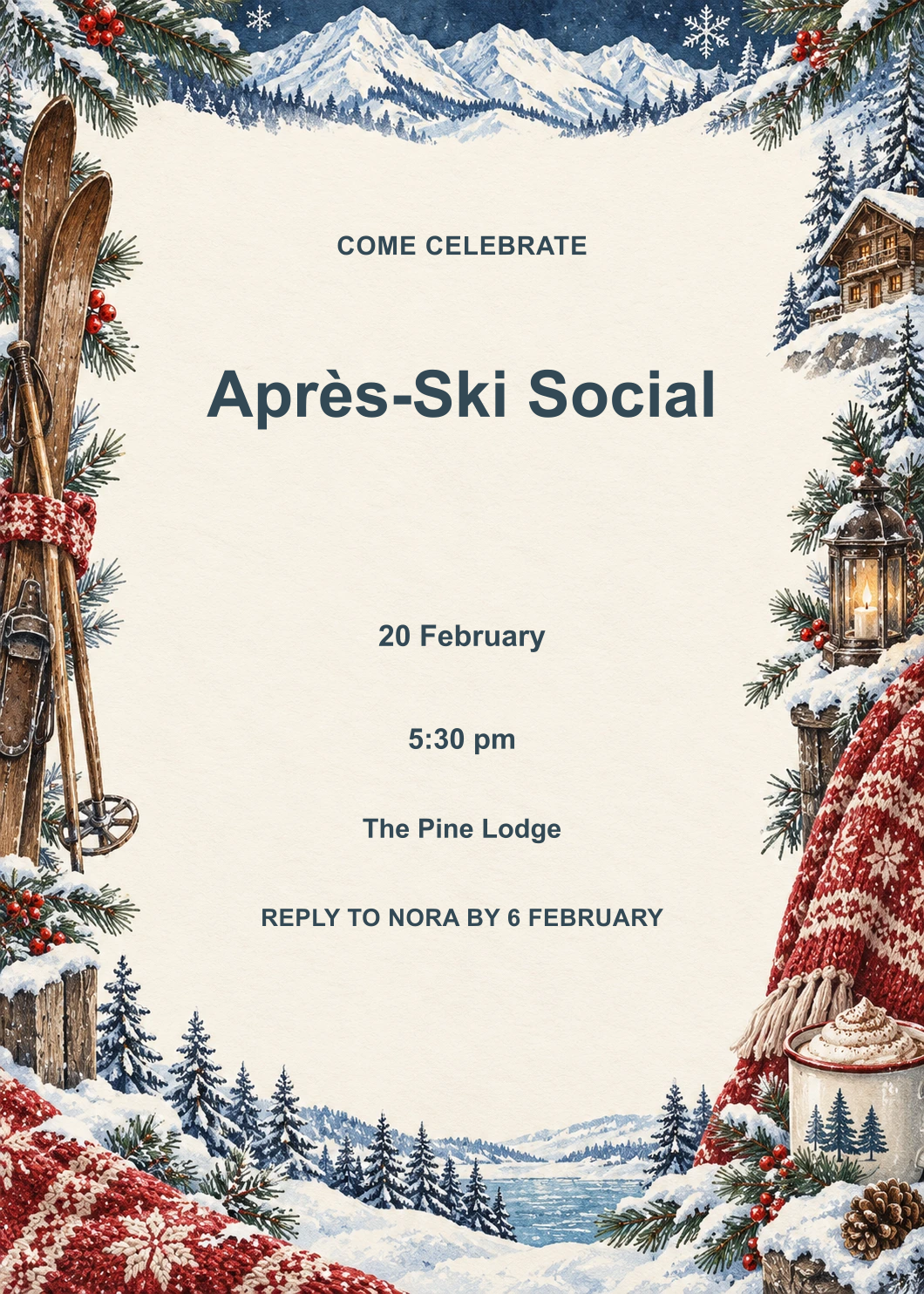 Après-Ski Social Suite collection artwork