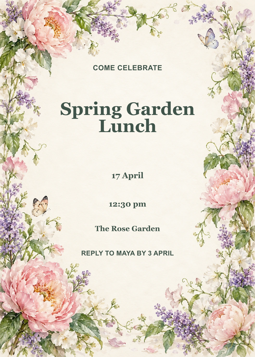 Spring Garden Lunch Suite collection artwork