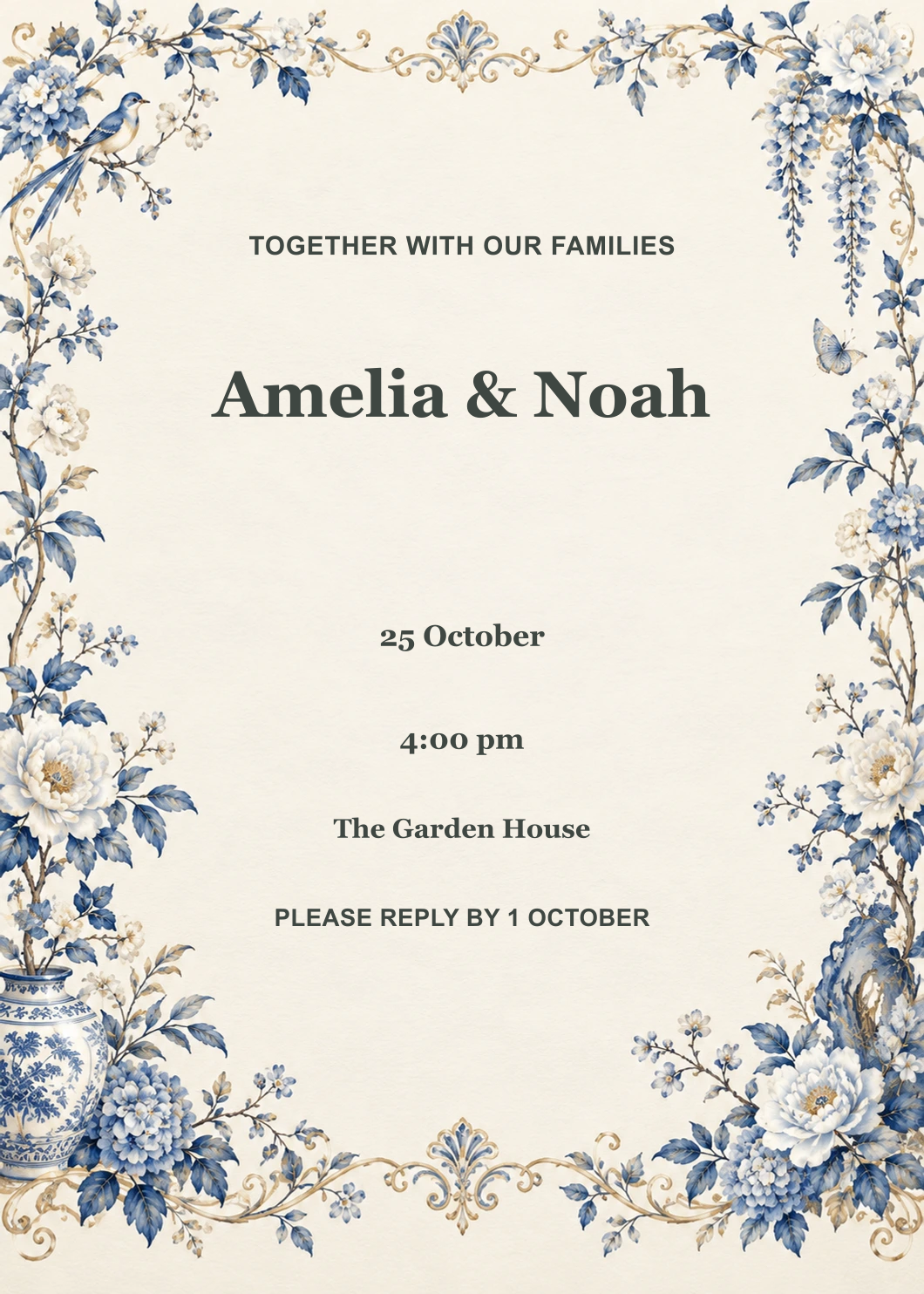 Wedding Day Invitation editable design preview