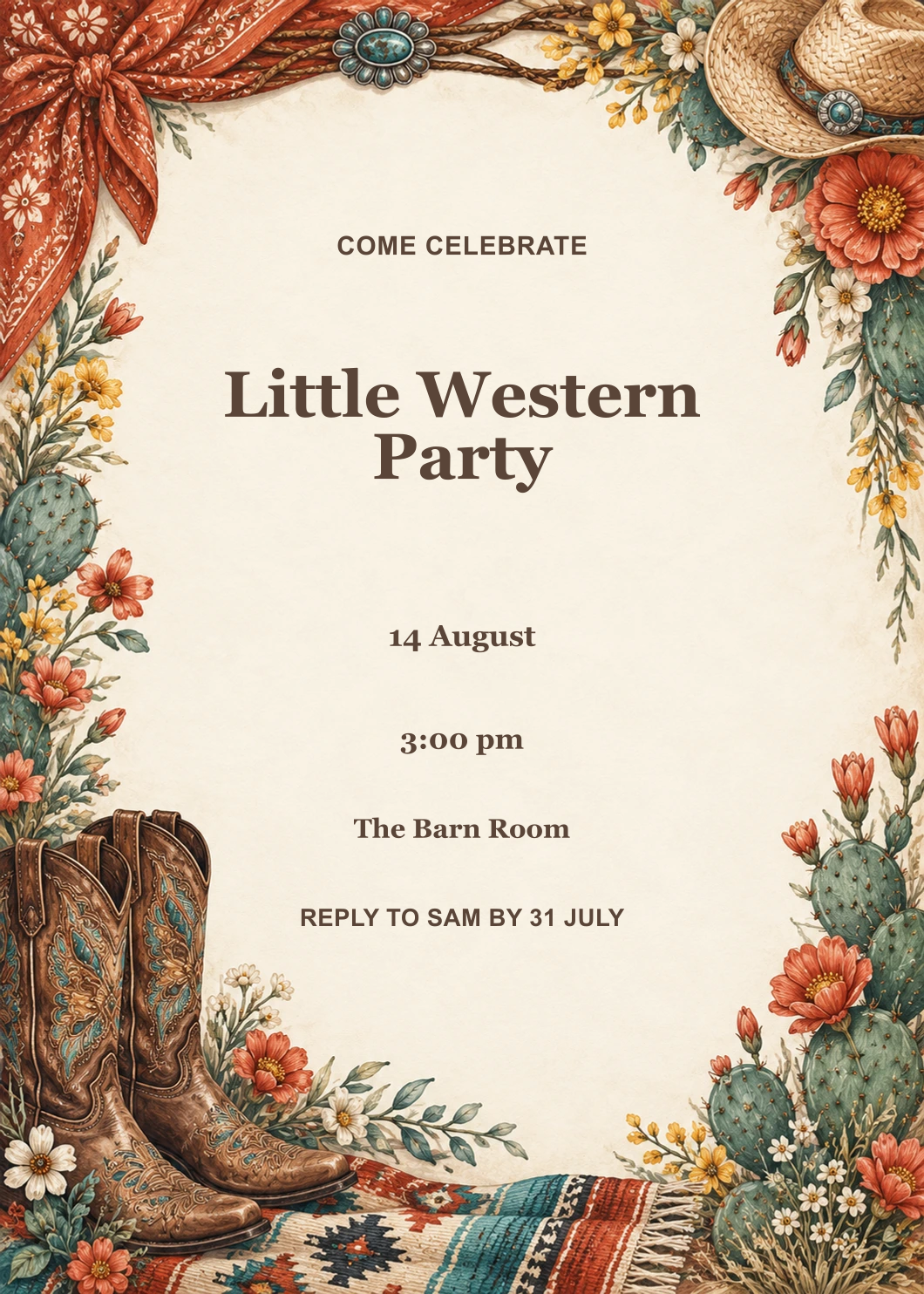 Little Western Party Suite collection artwork