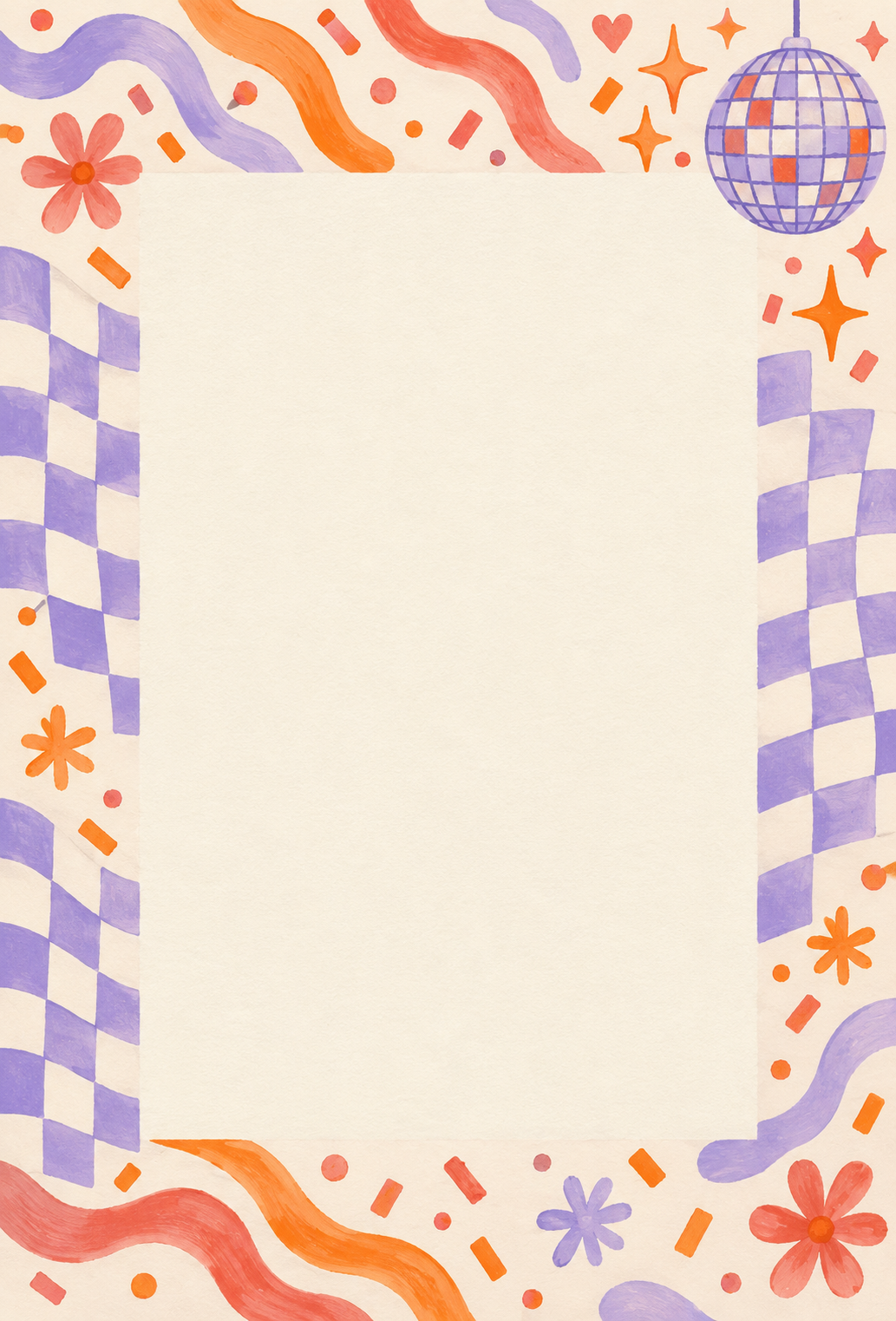 Fifty and Dancing editable design preview